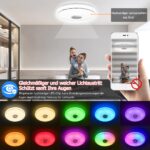 ACXIN 36W LED Deckenlampe Ø30cm – Dimmbar mit RGB, Bluetooth & APP-Steuerung – Bild 4