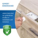 reer Magnetschloss 4er Set – Unsichtbare Kindersicherung für Schränke & Schubladen – Bild 2