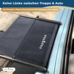 PRIORPET Hundetreppe Auto Klappbar 53–81 cm – Gelenkschonende Einstiegshilfe bis 65 kg – Bild 3