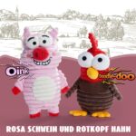 Nocciola 5er-Set Quietsch-Hundespielzeuge Bauernhoftiere – Robust & zahngesund für alle Hunderassen – Bild 2