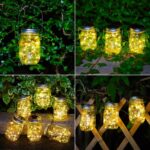 SUNACE 4er Set Solar Laternen mit 30 LED – Hängeleuchten für Garten & Balkon – Bild 5