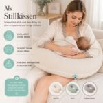 sei Design Stillkissen XXL 190x35 cm – Bio-Musselin & Teddyplüsch mit regulierbarer Füllung – Bild 4