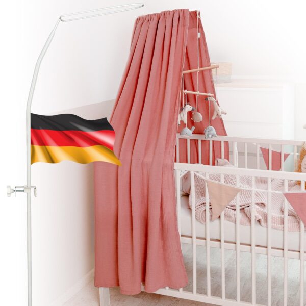 lilimaus Himmelstange für Babybett – universelles Himmelbett Gestell für alle Betten