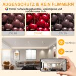 Aulaiyi LED Einbaustrahler 230V 5.5W IP44 Dimmbar – 6er Set Deckenspots Warmweiß – Bild 8