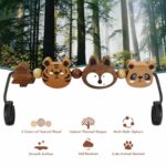 iGRATENS Babywippen-Spielzeugstange aus Naturholz – Safari-Design für Soft & Bliss – Bild 5
