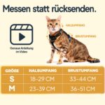 Tierhood Katzengeschirr mit Leine Grösse S – Leichte Version 2024 mit Reflektoren – Bild 3