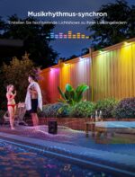 Govee RGBWIC Wandleuchte Aussen 6er-Set – Smarte Gartenbeleuchtung mit Musiksync für Alexa & Matter – Bild 4