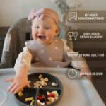 Moonkie 2er Set Silikon Kinderteller mit Saugnapf – BPA-frei & rutschfest für sicheres Esslernen – Bild 4
