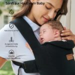 Momcozy Babytrage ab Geburt – Ergonomische Tragehilfe mit Nackenstütze für 3–11 kg – Bild 5