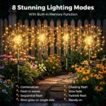 Joycome Solar-Feuerwerksleuchten 2er Set mit 120 LED – Flexible Gartenbeleuchtung für Außen – Bild 3