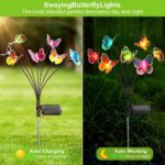 TZEKING Schmetterling Solarleuchten 2er Set mit 14 LED & Farbwechsel – IP65 Gartenleuchten – Bild 6