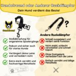 Hundefreund Ruckdämpfer 30 cm – Leinenverlängerung mit Zugdämpfung für entspanntes Gehen – Bild 7