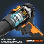 WORX WX102.9 Akku-Bohrschrauber 20V – Bürstenlos mit 60Nm & 2-Gang-Getriebe – Bild 4