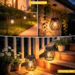 2er Set Solarleuchten mit Retro-Design – IP65 Wasserdicht, Warmweiss für Garten & Balkon – Bild 5