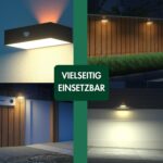 GINUX Solar Wandleuchte mit Bewegungsmelder 350 Lumen – IP65 Ausssenleuchte für Garten & Terrasse – Bild 4