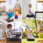 Apexxus Sitzerhöhung für Kinder – 9,65 cm Erhöhung mit Sicherheitsgurten & Waschbarem Bezug – Bild 7
