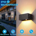 KUKAK LED Wandleuchte 24W mit Bewegungsmelder – IP65 Aussen- & Innenleuchte warmweiss – Bild 6