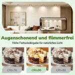 Laiebri LED Einbaustrahler 4er Set – 6W Dimmbar IP44 für Bad & Wohnräume – Bild 8