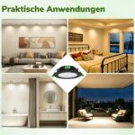 Laiebri LED Einbaustrahler 4er Set – 6W Dimmbar IP44 für Bad & Wohnräume – Bild 9