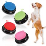 SUHSAI Sprechende Hundeknöpfe mit 30-Sekunden-Aufnahme – 4er Set für intuitive Haustierkommunikation