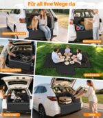 UPAWPIA Kofferraumschutz 185x115 cm – Wasserdichte Hundedecke mit Seitenschutz für SUV & PKW – Bild 7