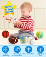Vanmor Sensory Sports Balls – 6er Sensorik-Set mit Reisetasche für Babys ab 3 Monaten – Bild 4