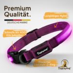 Tierhood LED Leuchthalsband Hund Größe S – Aufladbar, 3 Modi, Wasserdicht – Bild 3