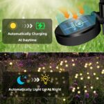 SCNNC Firefly Solar Glühwürmchen Gartenlichter 4er Set – IP65 wasserdicht für Garten & Balkon – Bild 3