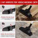 Authmic Staubsauger mit Kabel 20 kPa – 3-in-1 Reinigungssystem mit H13 HEPA Filter – Bild 6