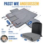 ZooNice Hundedecke Auto Rückbank mit Hartboden – XL-Liegefläche & Sichtfenster für SUV – Bild 7