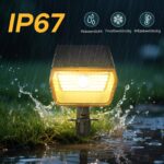 Linkind Solar Strahler mit Bewegungsmelder 3000K & 6500K – IP67 Gartenleuchte, 3er Set – Bild 6
