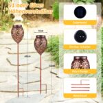 Görvitor LED Solarleuchten 2er Set – Orientalische Gartenlampen mit IP65 Wasserschutz – Bild 7