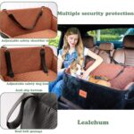 Lealchum Hundeautositz Gross mit Memory Foam – Sicherer Autositz für 2 kleine Hunde – Bild 4