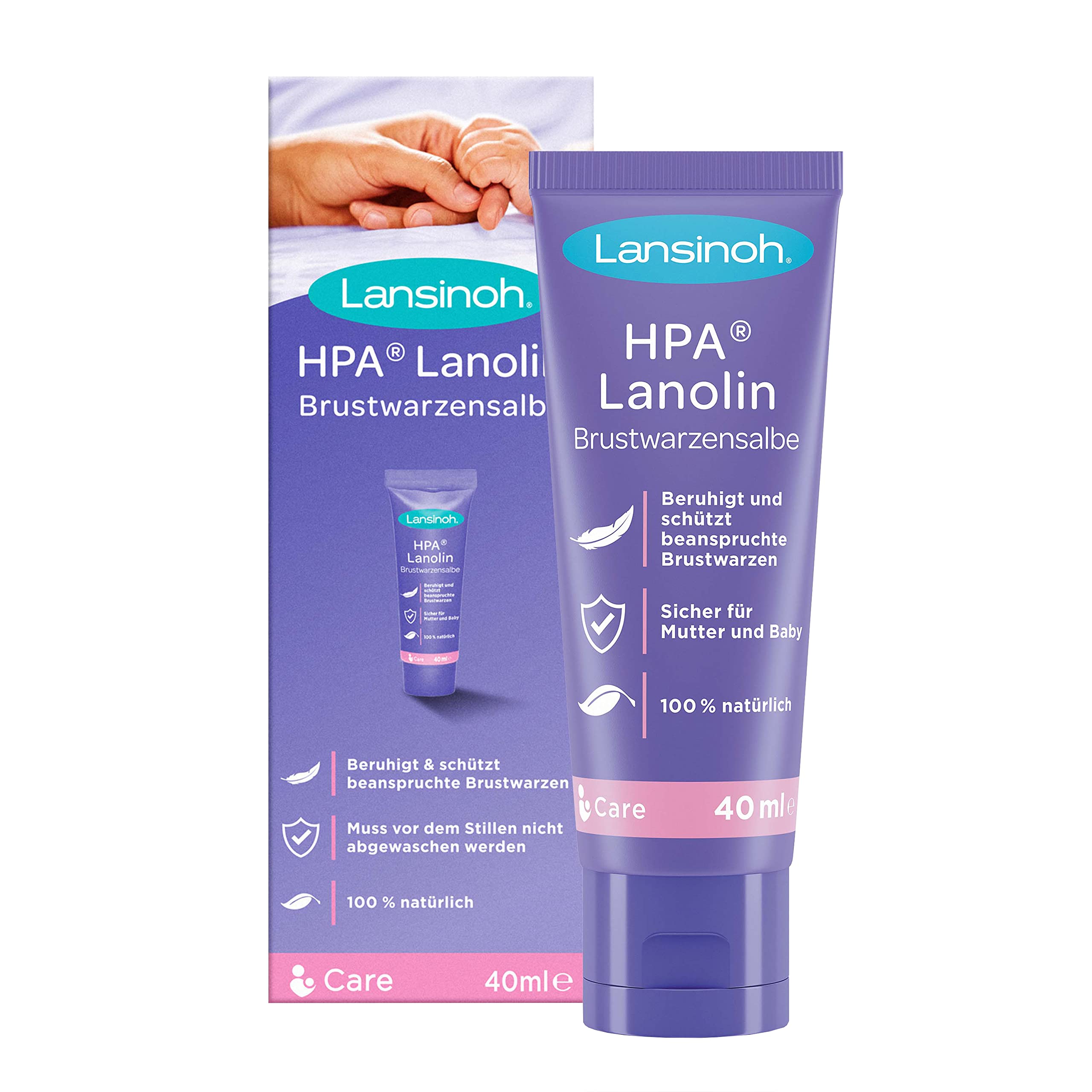 Lansinoh HPA Lanolin Brustwarzensalbe 40 ml – Stillfreundliche Pflege
