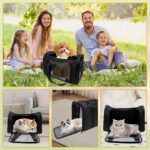Druuzyl Transporttasche 51x33x33cm – Faltbare Hundebox & Katzentransportbox bis 7,5kg – Bild 7