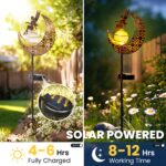 GIGALUMI Fairy Moon Solarleuchte – Wasserdichte Gartendeko mit Feen-Design für Aussen – Bild 5