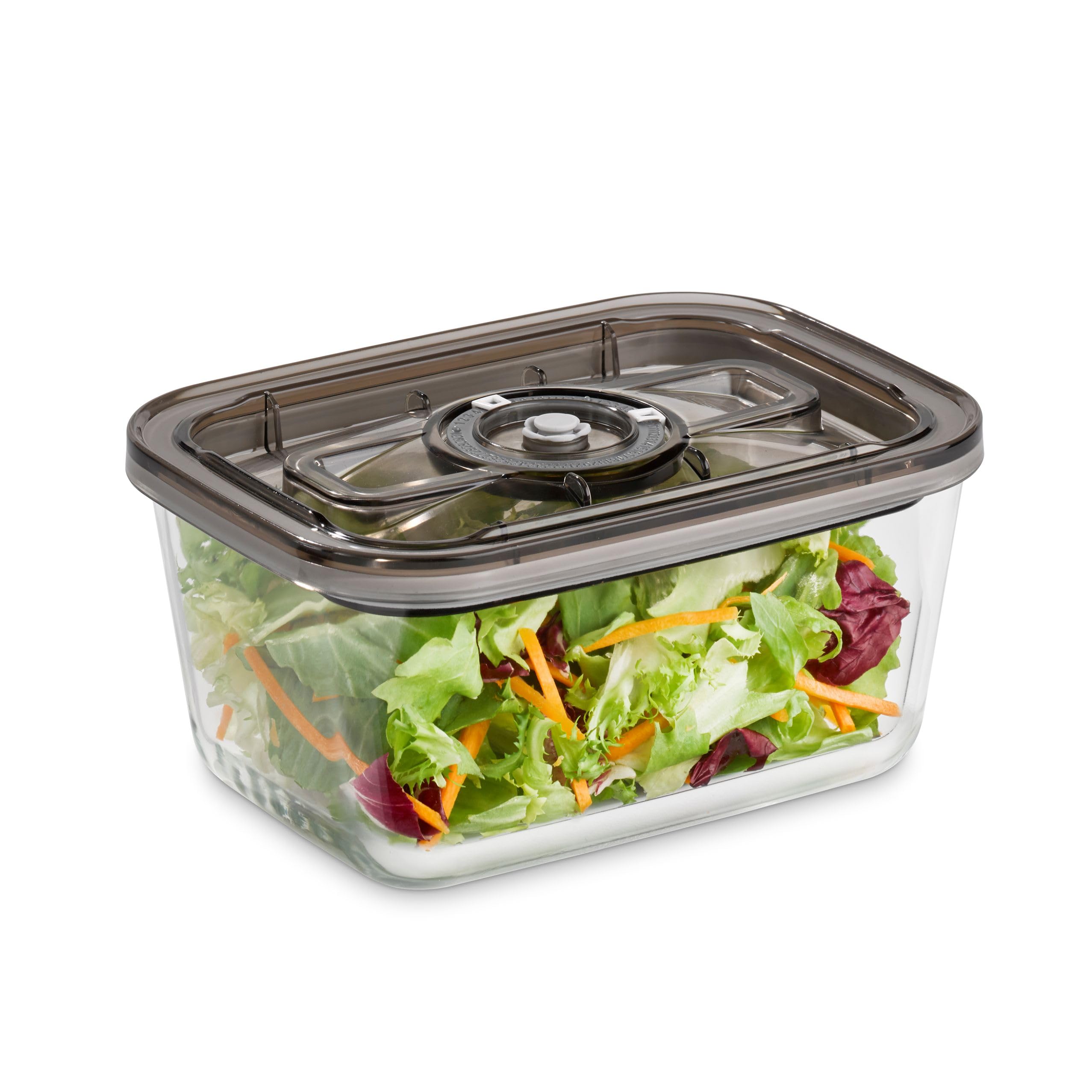 Caso VacuBoxx Eco L – 1500 ml Vakuum-Frischebehälter mit Glasgefäss für längere Haltbarkeit