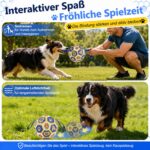 Vivifying Hundefussball 20 cm mit Griffen – Strapazierfähiger Spielball inkl. Pumpe – Bild 4