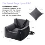 LE SURE Hundesitz Auto wasserdicht 54.5x49.5 cm – Sicherer Autositz für kleine & mittlere Hunde – Bild 5