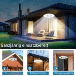 MEIHUA Solarleuchte 76 LEDs mit Bewegungssensor & Fernbedienung – IP54 Außenleuchte für Haus & Garage – Bild 6