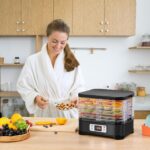 Nictemaw Dörrautomat 400 W mit 8 Tabletts – Temperaturregler 35–70°C für Obst, Gemüse & Fleisch – Bild 2