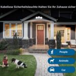 Toowell LED Aussenlampe mit Bewegungsmelder – Batteriebetriebene Sicherheitsleuchte für Aussen – Bild 4