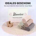 IKWOLETI Mulltücher Baby 6er-Set 60x60cm – Baumwoll-Musselin Spucktücher für Neugeborene – Bild 7