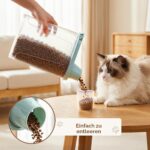 Kerhouze 2er Set Hundefutter Aufbewahrung luftdicht 2.3L – Tierfutterbehälter mit Messbecher – Bild 5