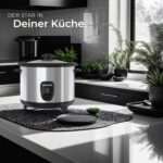 tectake® Reiskocher 1,8 l mit Dampfgarer – Multifunktionales Kochgerät für bis zu 10 Portionen – Bild 8