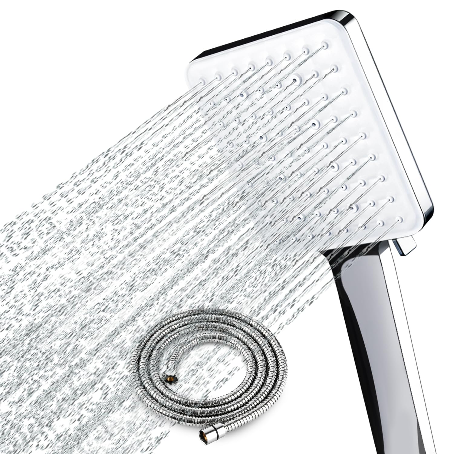 Newentor Hochdruck Duschkopf mit 6 Strahlarten – Wassersparend & Anti-Kalk für Hartes Wasser