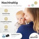 Geuther Oris Treppenschutzgitter 58–93 cm – Babygitter mit Schwenktür, EN 1930 zertifiziert – Bild 9