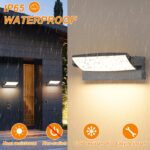 SANSHI 30W LED-Wandlampe mit 350° Schwenkpanel – IP65 Außenleuchte für Garten & Terrasse – Bild 4