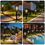 DOMOR Solarleuchten 4er Set – IP65 Gartenbeleuchtung mit Warmweiss & Automatik – Bild 7