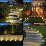 Peasur Solar Bodenleuchten 6er-Set Warmweiß – Automatische Gartenbeleuchtung für Außen – Bild 6